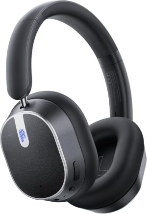 Hybrid Active Noise Cancelling Bluetooth 6.0 Headphones 120H Long Playtime, 6 ENC Mic, Over Ear Headphones Wireless, Hi-Res Audio, Memory Foam Earcup, Transparency Mode ANC Headphone for Travel Office
